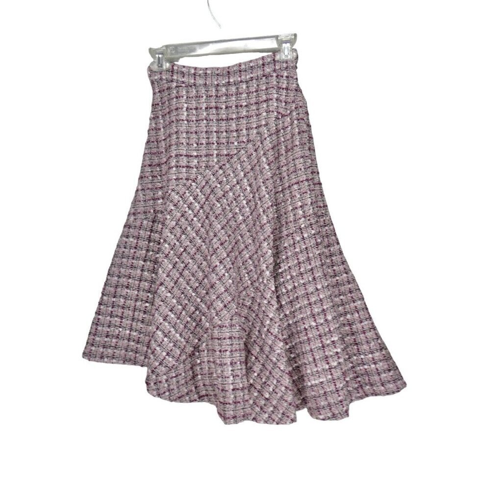 31 Sons de mode Japanese Pink‎ Tweed Midi skirt Size XS Flare Feminine Coquette